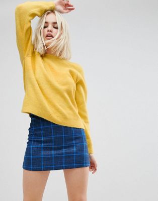 ASOS Sweater In Fluffy Yarn With Crew Neck