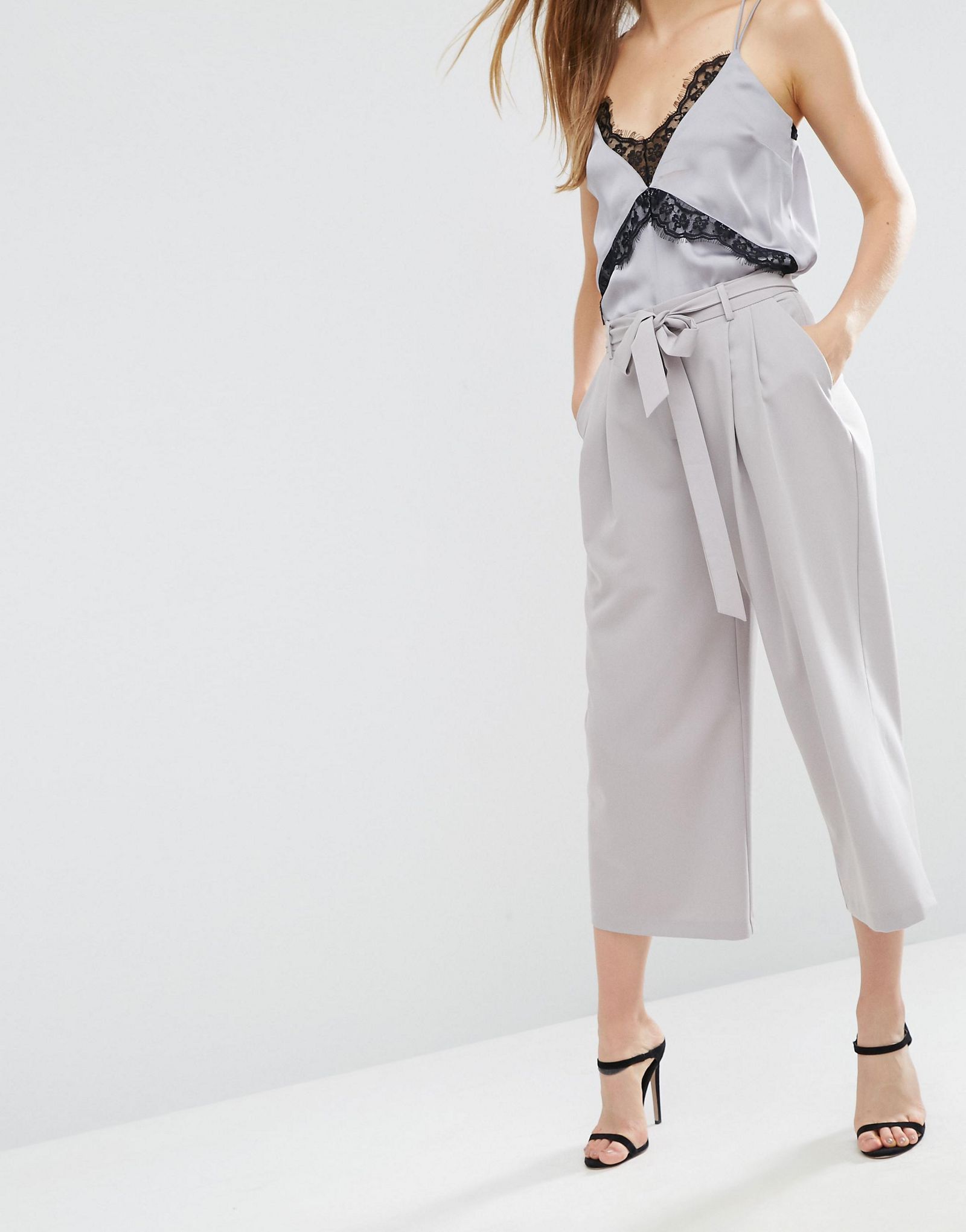 ASOS Tailored Culotte with Tie Waist