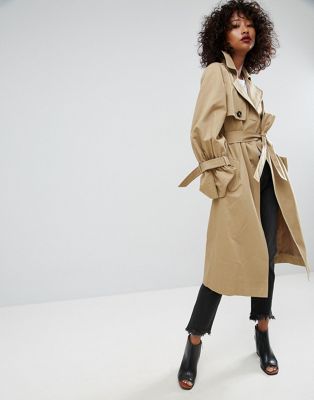 ASOS Trench with Statement Sleeve