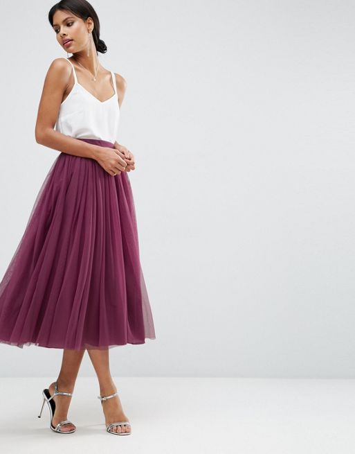 Asos Asos Tulle Prom Skirt With Multi Layers 4221