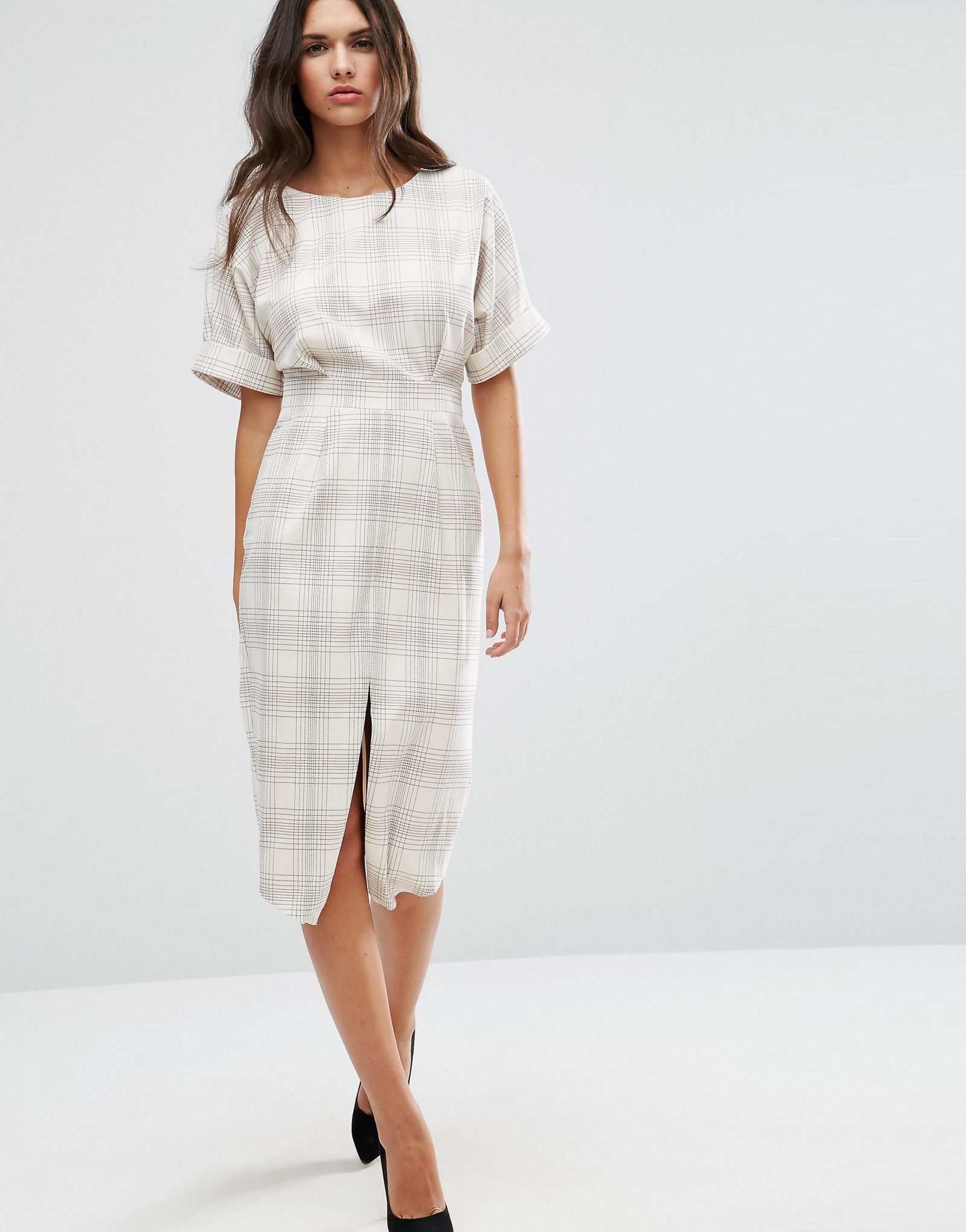ASOS Wiggle Dress in Check