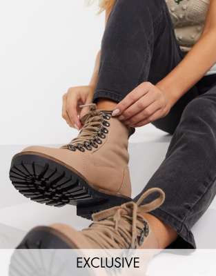 ASRA Exclusive Barnes hiking boots in beige suede - Click1Get2 Promotions