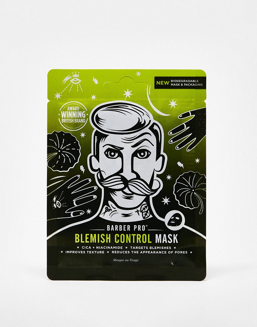 Barber Pro Blemish Control Cica + Niacinamide Sheet Mask-No colour