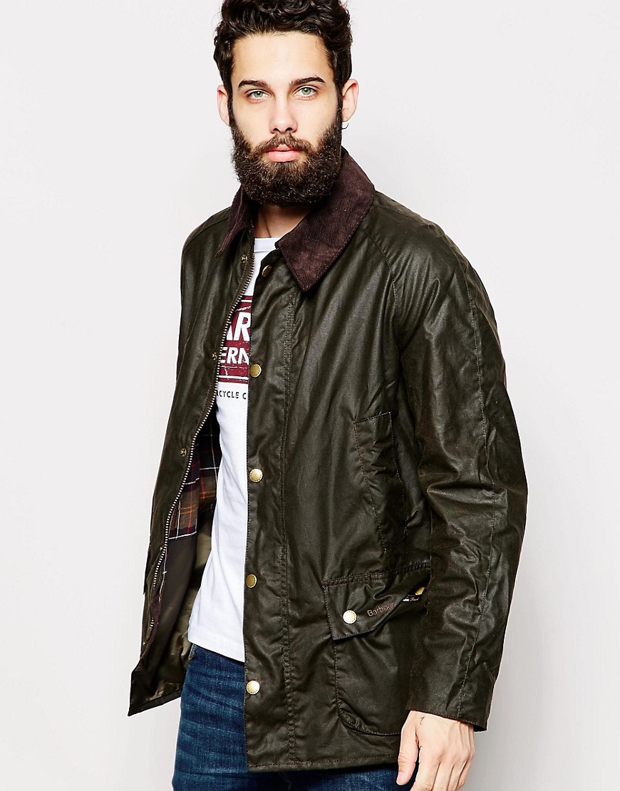 Barbour Ashby Wax Jacket-Green