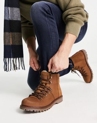 Tommy hiker leather boot in brown