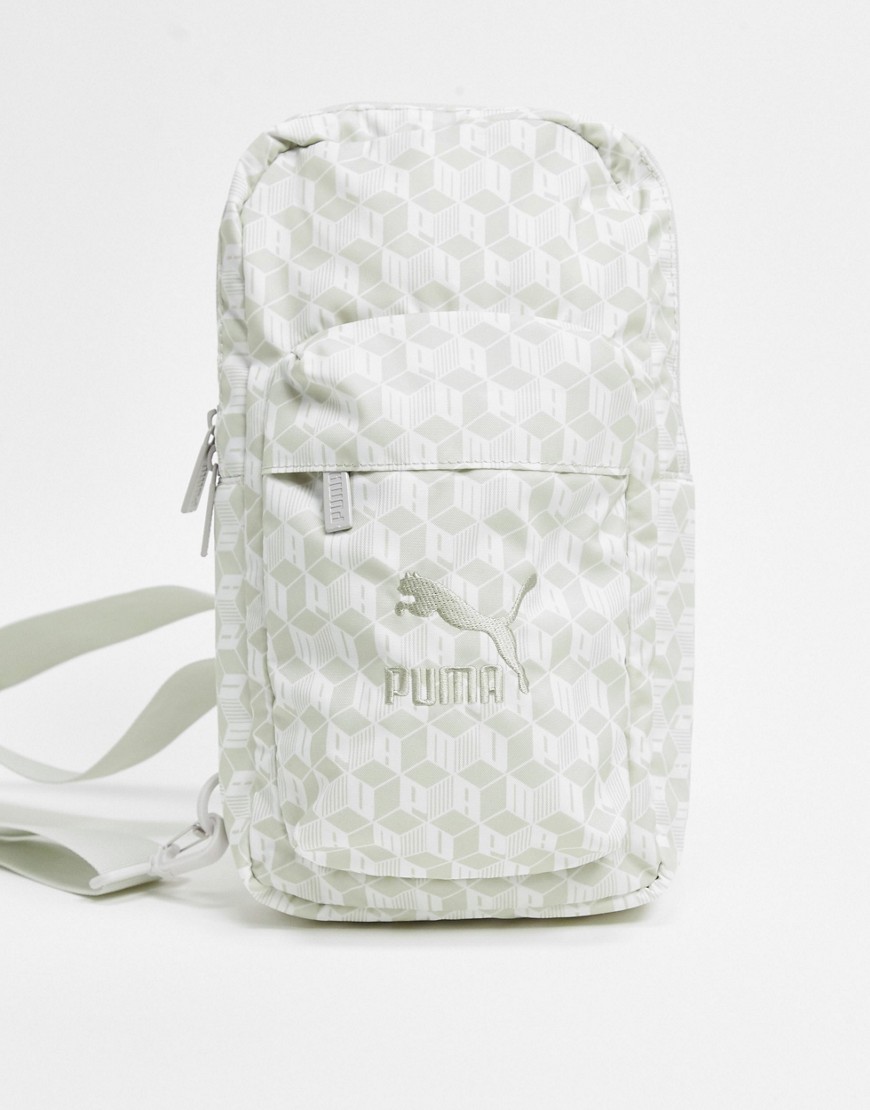 фото Белая сумка через плечо с логотипом puma aop-белый