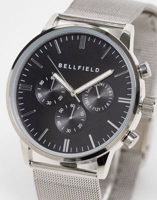 Bellfield multi-dial watch in silver - Click1Get2 Deals