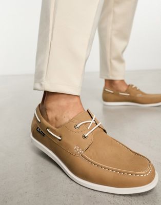 boat shoes in sand