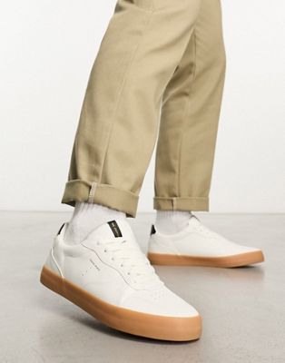 retro sole contrast backtab trainers in white