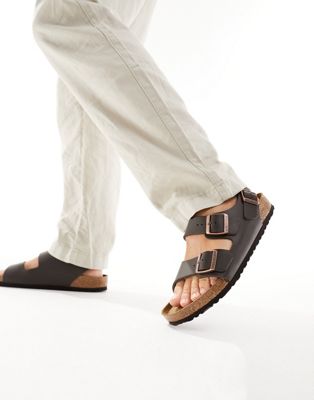 Milano birko-flor sandals in brown