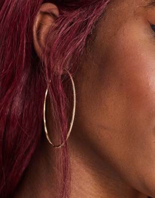 Bloom & Bay patterned large hoop earrings - Click1Get2 Coupon&