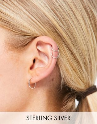 Bloom & Bay sterling silver hoop earrings - Click1Get2 Cyber Monday