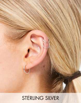 Bloom & Bay sterling silver hoop earrings - Click1Get2 On Sale