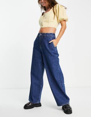 Bolongaro Trevor abigail balloon leg jeans in mid indigo - Click1Get2 Black Friday