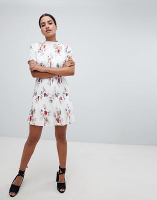 boohoo white floral dress