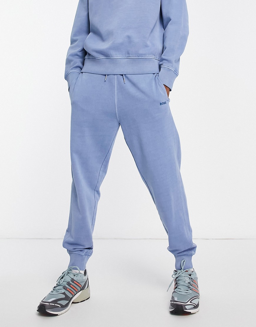 BOSS Orange Sefadelong relaxed fit joggers in blue