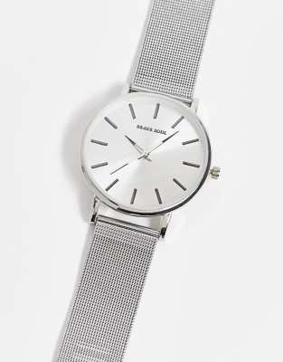 Brave Soul metal watch in silver - Click1Get2 On Sale