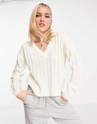 Brave Soul ribbed kansas V neck sweater - Click1Get2 Cyber Monday
