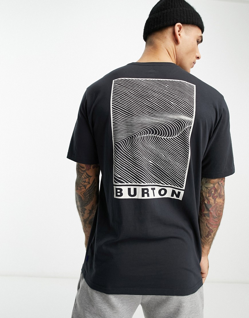 Burton Snow custom x short sleeve t-shirt in black