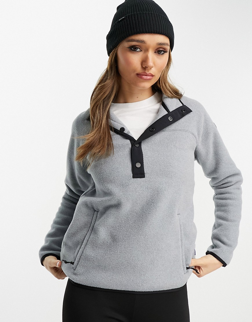 Burton Snowboard Hearth fleece pullover in grey