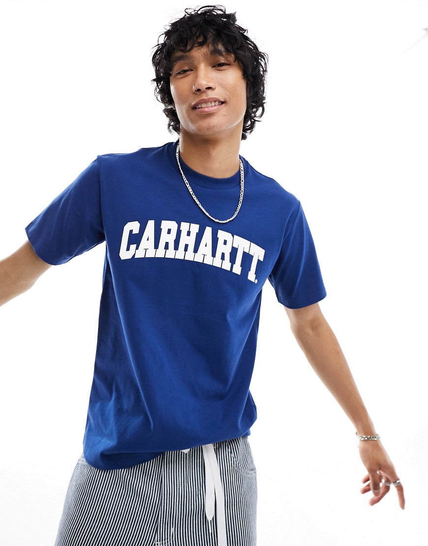Carhartt WIP university t-shirt in blue