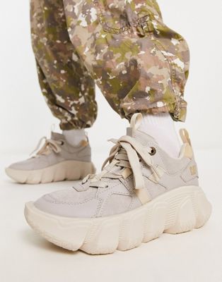 Imposter chunky trainers in beige