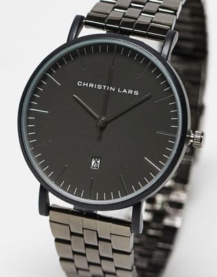 Christin Lars chunky link strap watch in black - Click1Get2 Coupon