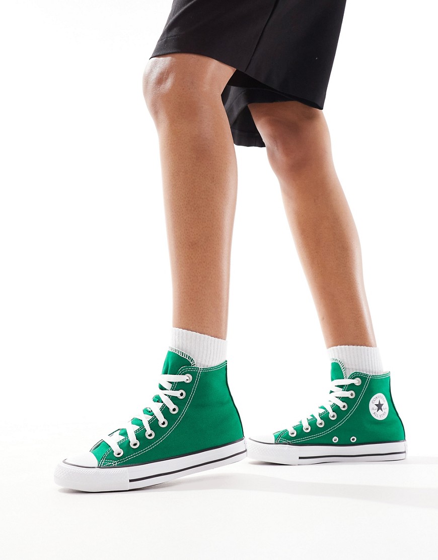 Converse Chuck Taylor All Star Hi trainers in green