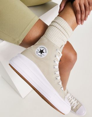 Chuck Taylor All Star Move Hi trainers in sand