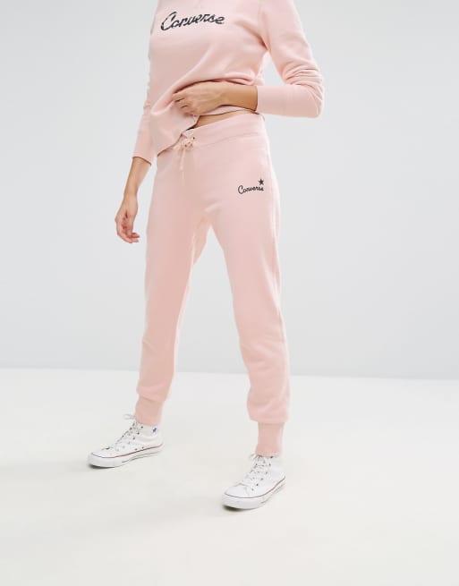 Shoptagr | Converse Essentials Star Graphic Joggers In Pink by Converse CONVERSE. CONVERSE ESSENTIALS STAR GRAPHIC JOGGERS IN PINK