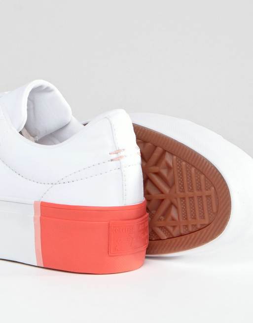 Converse one star platform ox sneakers con tallone a blocchi di colore Colore con la a