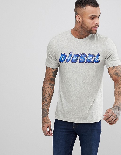 Diesel T-JUST-SH Flame Logo T-Shirt
 