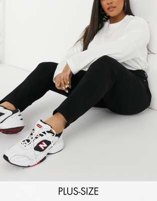Dr Denim Plus Nora high rise mom jeans in black - Click1Get2 Black Friday