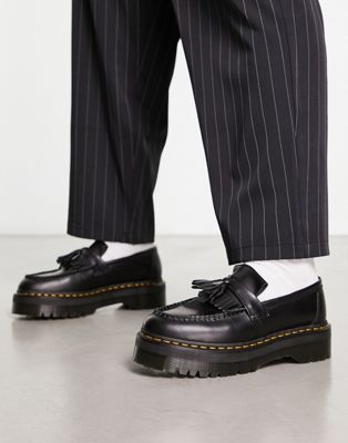 Adrian quad loafers black smooth leather