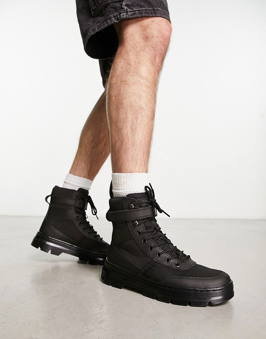 Dr Martens Combs Tech 8 eye boots in black