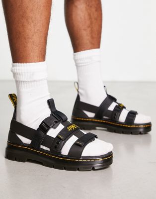 Pearson multi strap sandals in black
