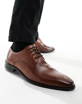 formal leather lace up shoes in tan