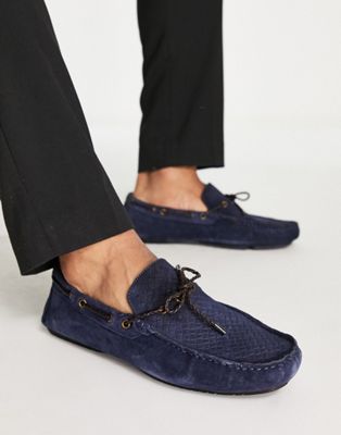 London Bell drivers in navy leather