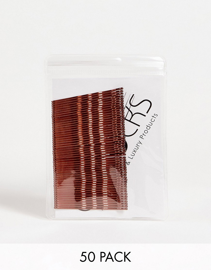 Easilocks 50 pack Hair Pins in Brown-No colour