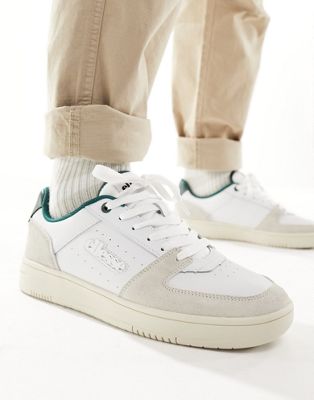 Panaro cupsole trainers in white and green