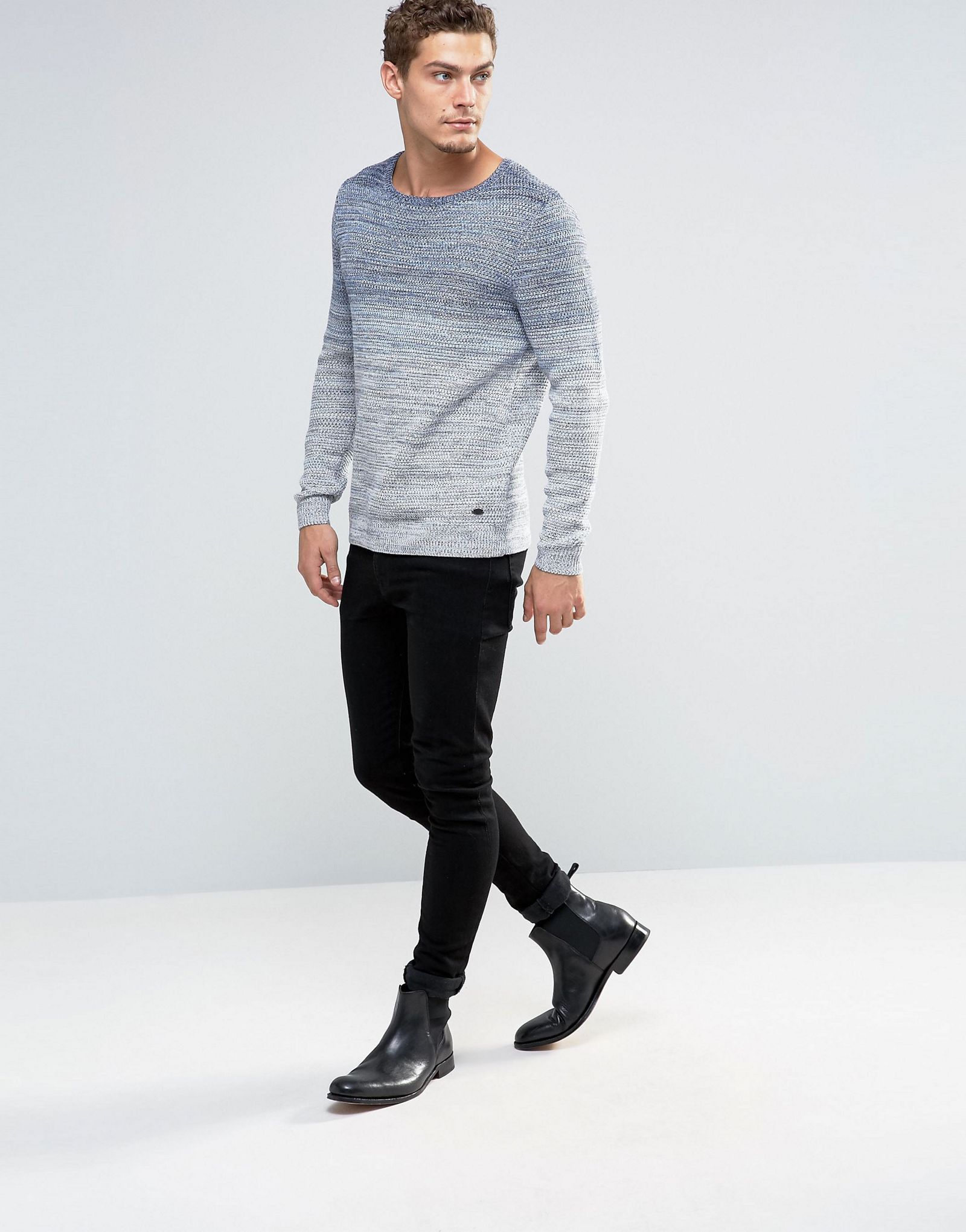 Esprit Crew Neck Knit with Gradient Yarn Fade