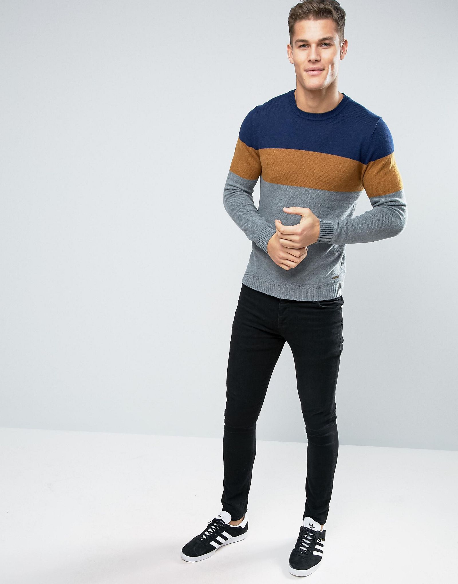 Esprit Knitted Jumper with Colour Block Stripe