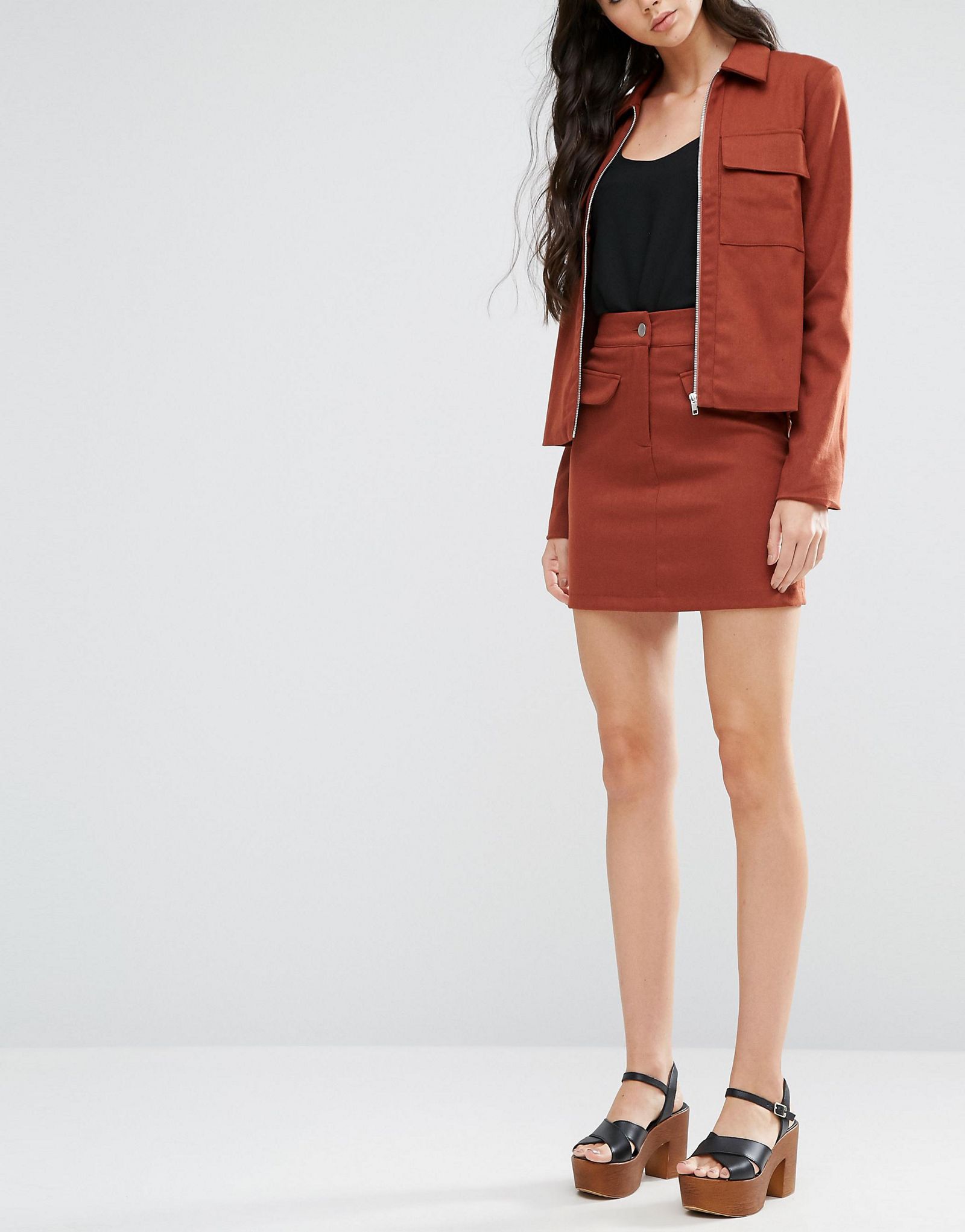 Fashion Union Tall Mini Skirt With Pocket Detail Co-Ord