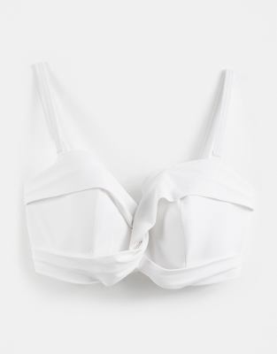 Figleaves Rene Haut de bikini bandeau à armatures et torsade sur le
