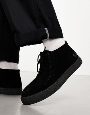 Dawson mid suede boots in black
