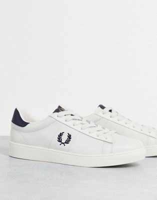 Spencer leather trainers in white