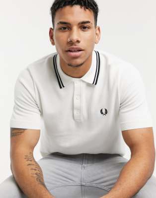 fred perry white shirt sale