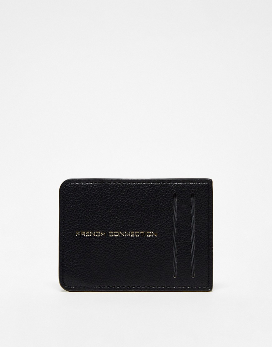 French Connection card holder in black