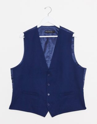 French Connection slim fit tuxedo waistcoat - Click1Get2 Offers