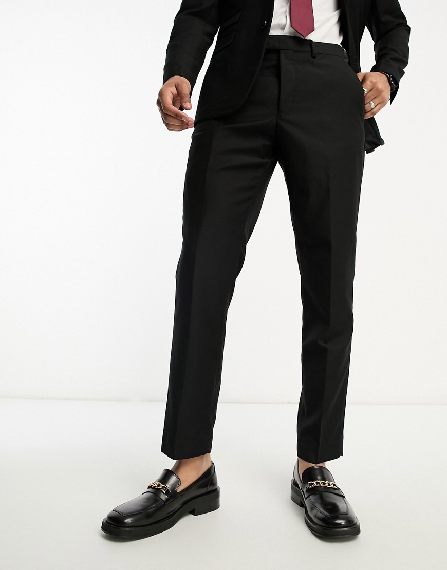 French Connection suit trousers in black